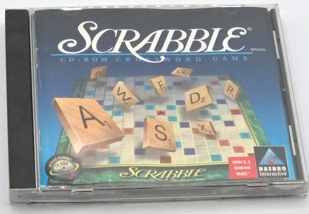 Hasbro SCRABBLE CD-ROM Crossword PC Game Windows 95/MAC (1996)